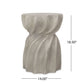 Modern Canis Side Table Outdoor Use - Gray