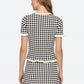 Sea - Saige Gingham Knit Top