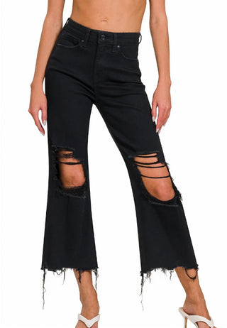 Zenana - Blackout Distressed Jean