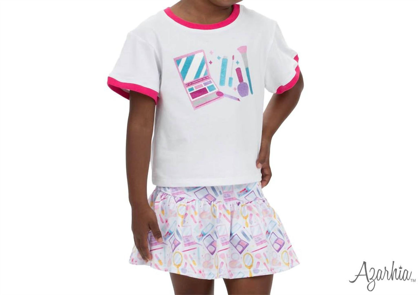Azarhia - Girls Glitter Make Up Tee