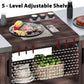 K&K 66.5' Outdoor Kitchen Island for Big Green Egg Grills