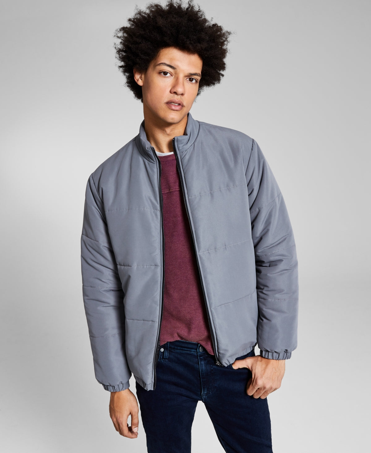 And Now This Men's Quilted Puffer Jacket