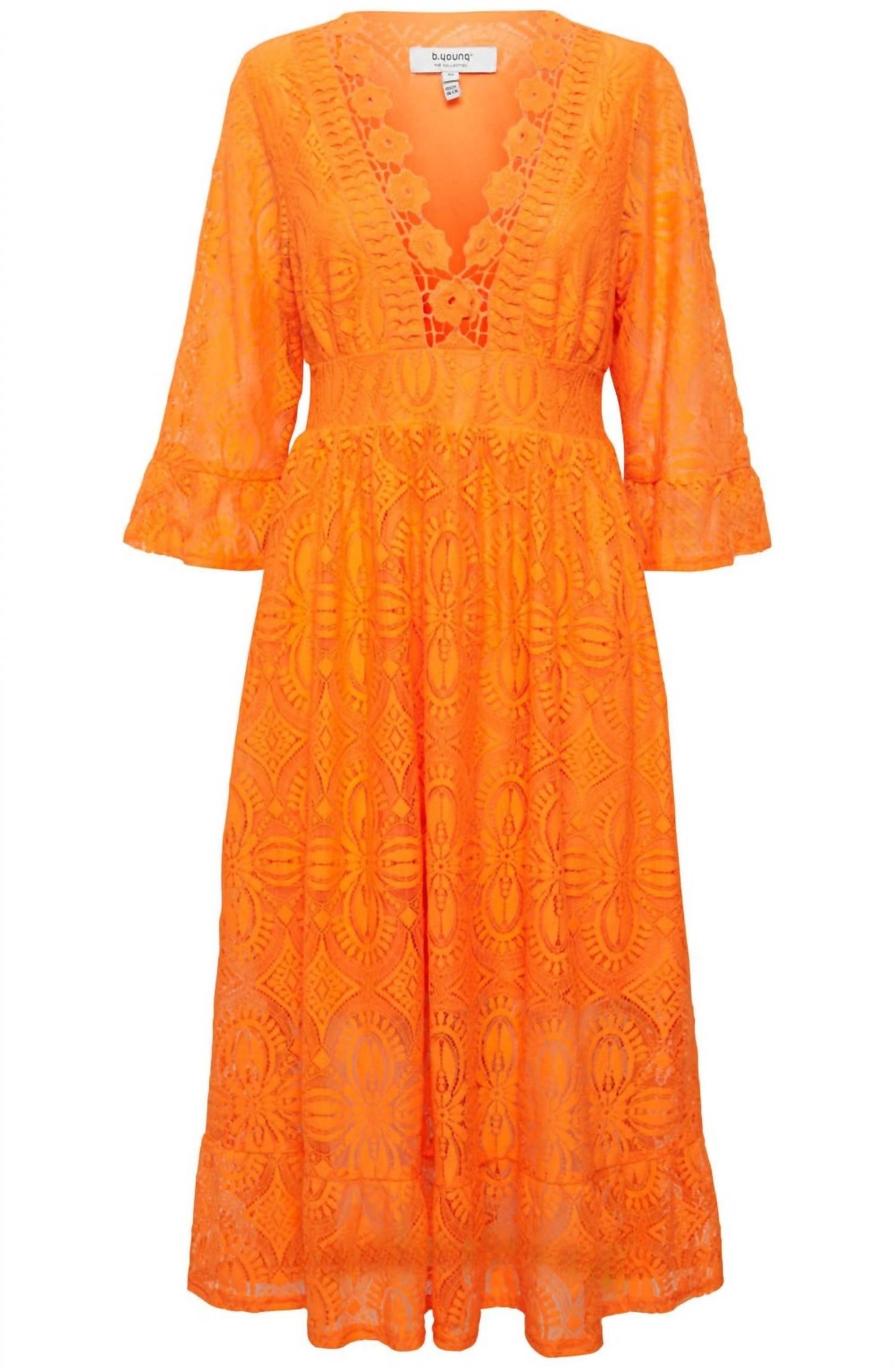 B.Young - Jali Lace Midi Dress
