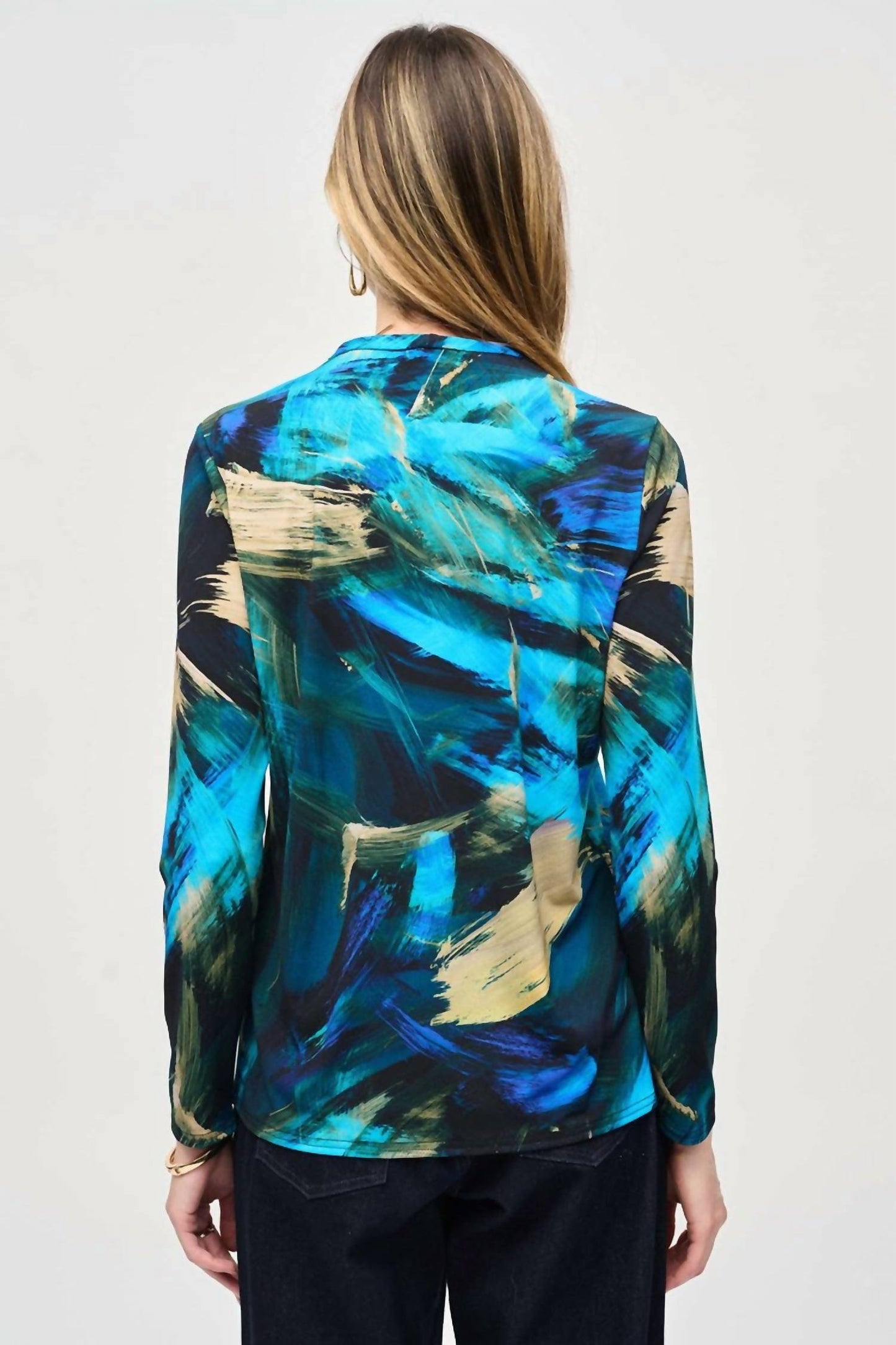 Joseph Ribkoff - Silky Knit Abstract Top