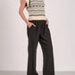 Elan - Flutter Sleeve Crew Neck Sweater Top
