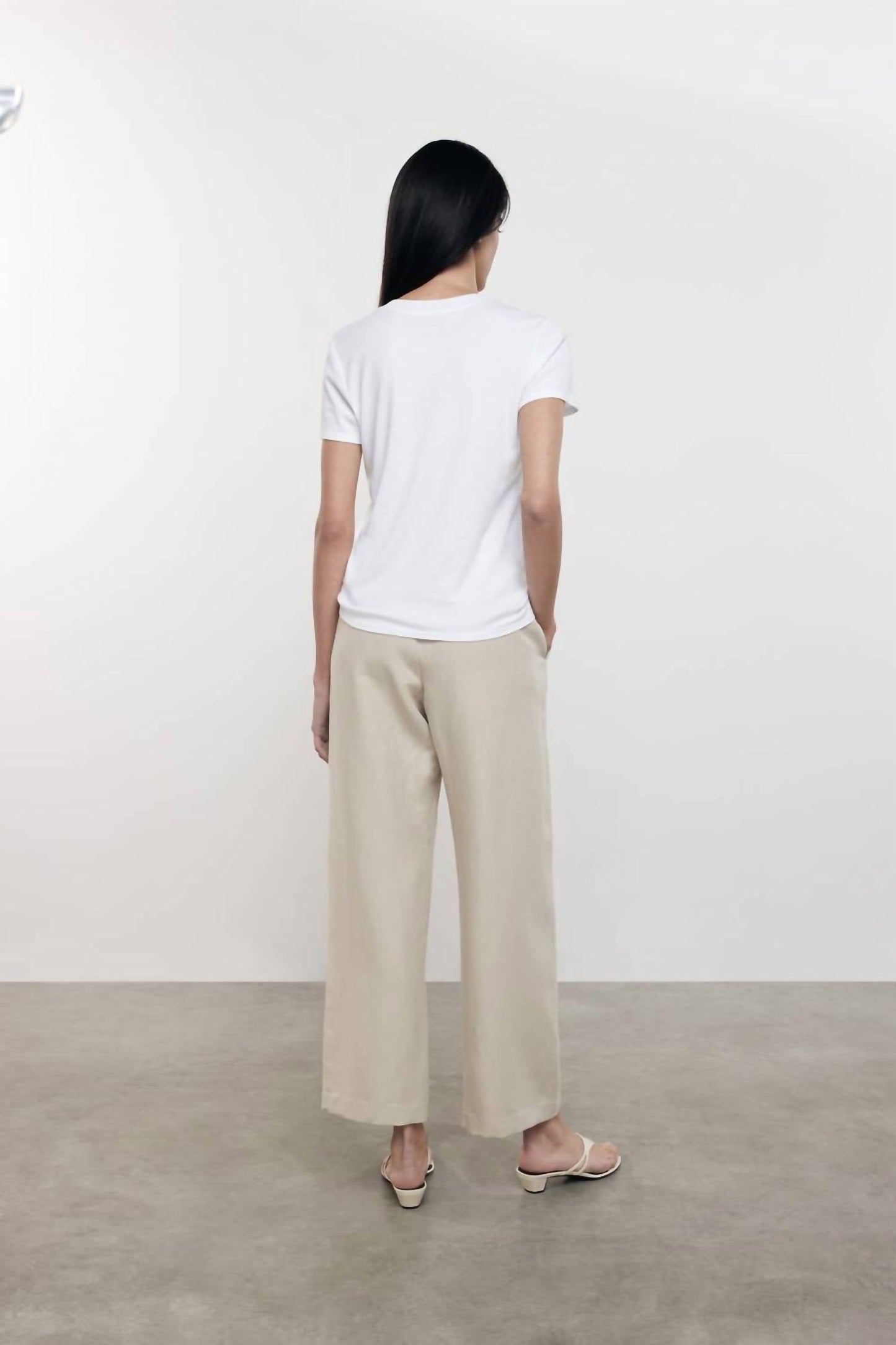 Enza Costa - Twill Cropped Chino Pant
