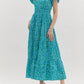 Entro - Floral puff sleeves Maxi Dress