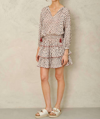 M.A.B.E. - Devi Print Long Sleeve Dress