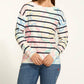 Fdj - Rosette Print Boat Neck Sweater