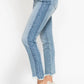 Judy Blue - Side Panel Fray Hem Cropped Jeans