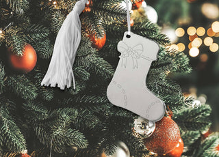 Creative Gifts International - Stocking Ornament with White Tassel