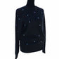 Aqua - Women's Turtleneck Cashmere Stars Sweater
