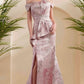 Janique - Drop Off Shoulder Mermaid Gown