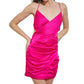 Do+Be - Ruched Slit Back Mini Dress