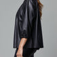 Dolce Cabo - Blakely Faux Leather Puff Sleeve Top