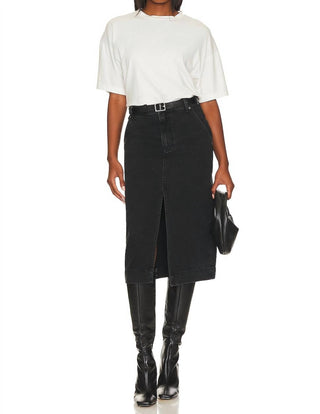 Free People - Wild Roses Midi Denim Skirt