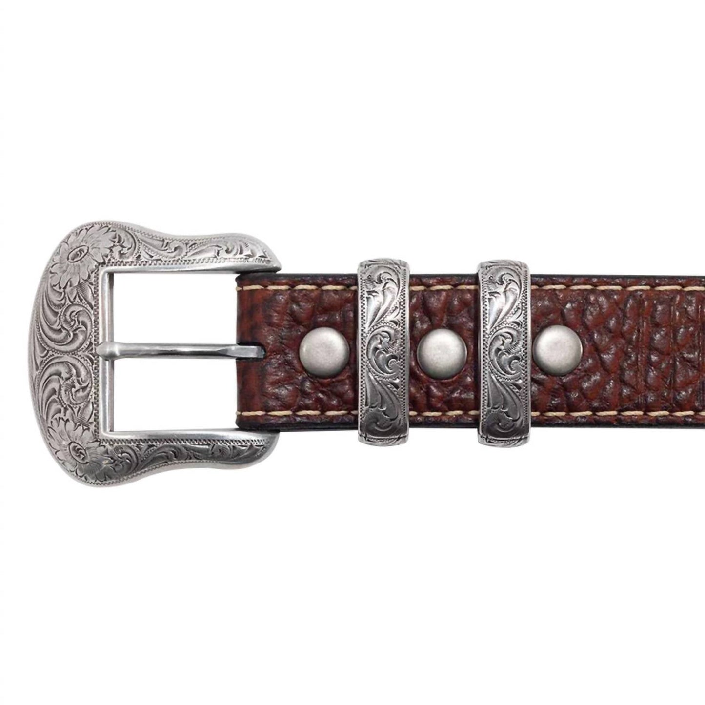 Lejon Leather Goods - Men's Vintage Bison Leather Wild Bill Ii Usa Belt