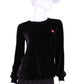 Love Love Tennis - Women's Velvet Long Sleeve Top