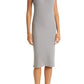 ATM Anthony Thomas Melillo Stretch Modal Ribbed Midi Dress in Snake, Size Medium