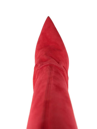 Le Silla - PRELOVED Eva stretch suede thigh high slip on leather boots