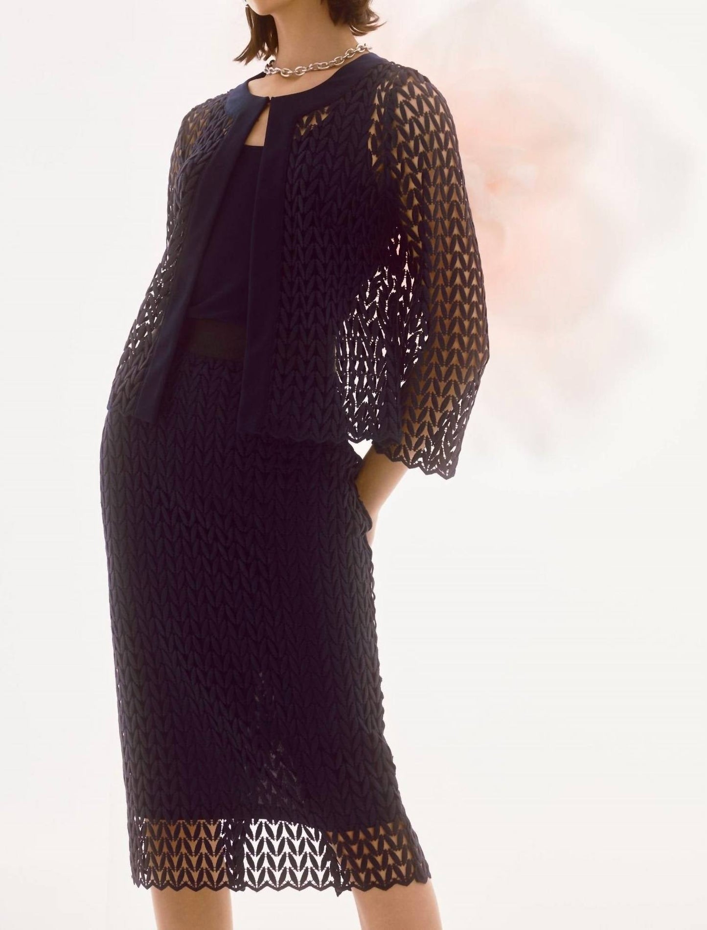 Joseph Ribkoff - Embroidered Formal Pullover