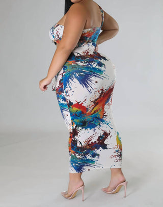 Good Time Usa - Explosive Crop Top And Skirt Two Piece Set