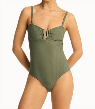 Sea Level Australia - Spinnaker U Bar Bandeau One Piece Swimsuit