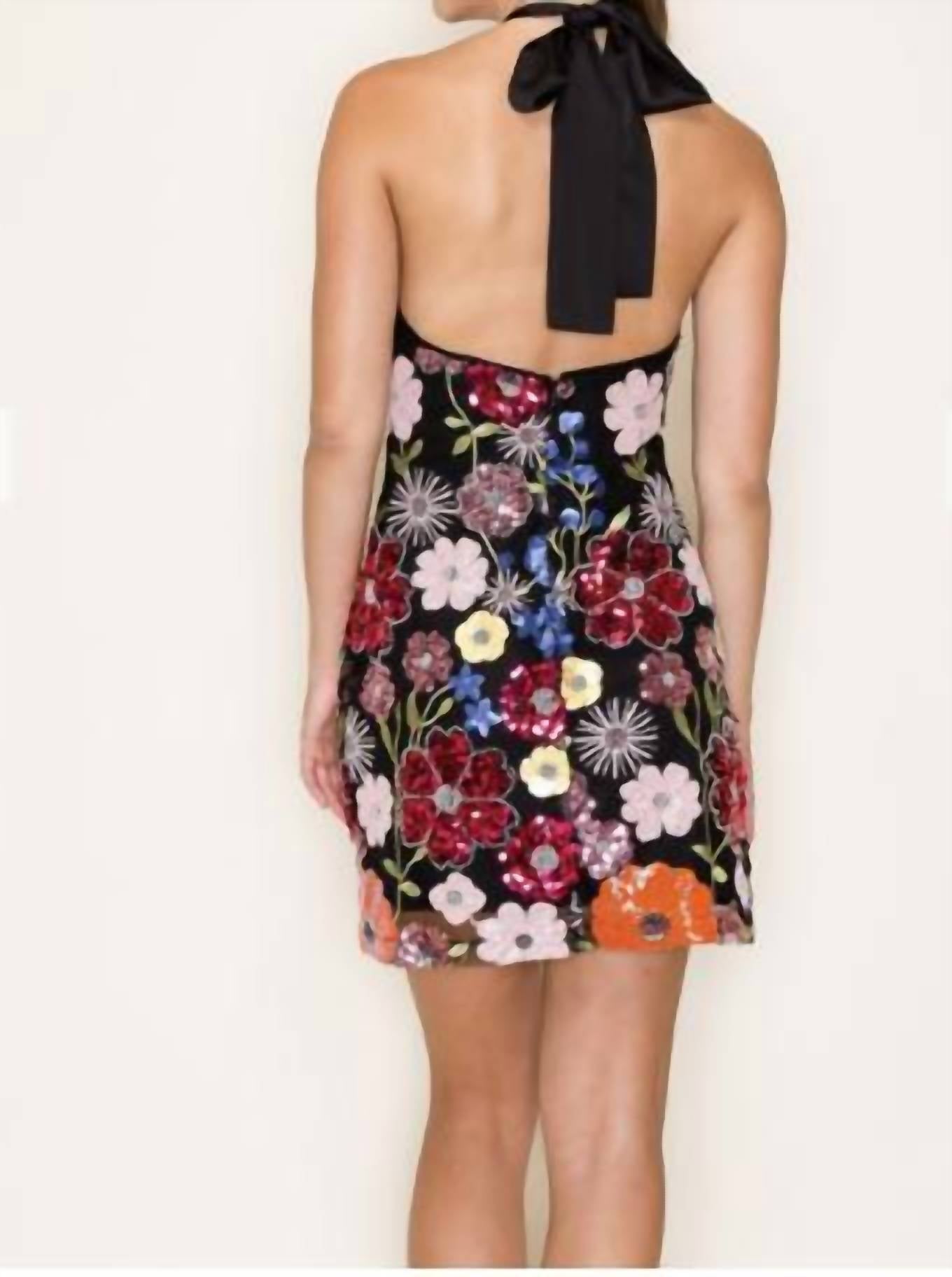 B.Right - Halter Neck Sleeveless Mini Dress