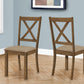 Dining Chair Side, Upholstered For Dining Room, Transitional (Set of 2)