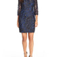 Aidan Mattox - 3/4 Sleeve Sequined Dress