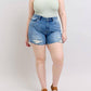 Judy Blue - High Waist Destroy Detail Denim Short