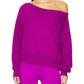 Spiritual Gangster - La Vida Off Shoulder Sweatshirt