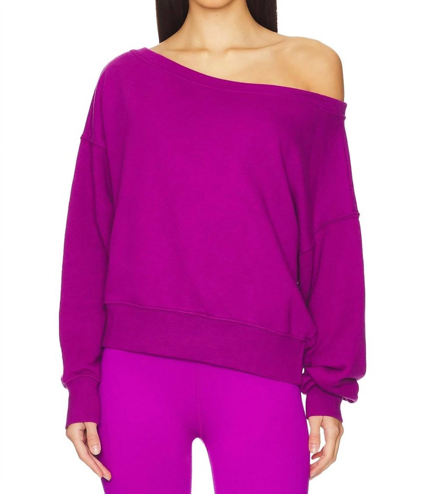 Spiritual Gangster - La Vida Off Shoulder Sweatshirt