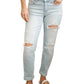 Judy Blue - Super Light Destroyed Boyfriend Jeans