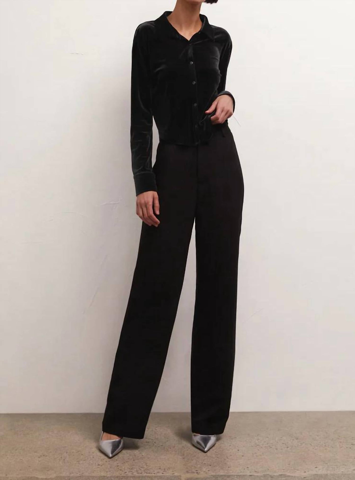 Z Supply - Presley Front Button Velvet Top