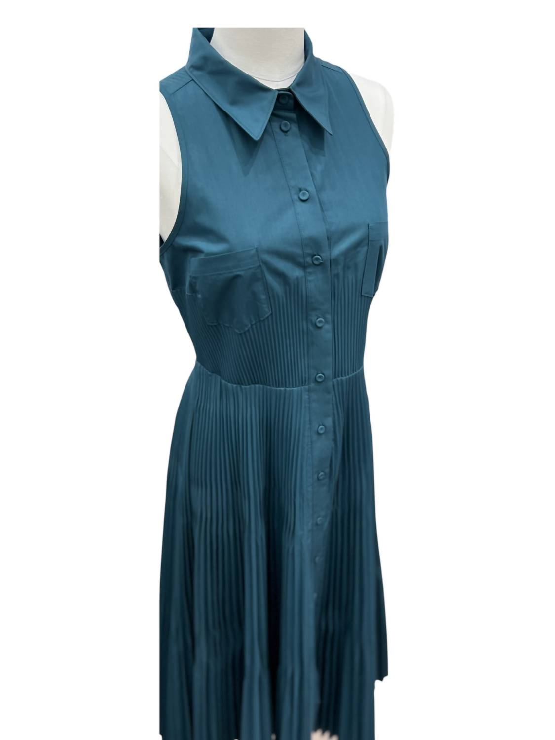 Beatrice .B - Women's Pleated Cotton Poplin Dress