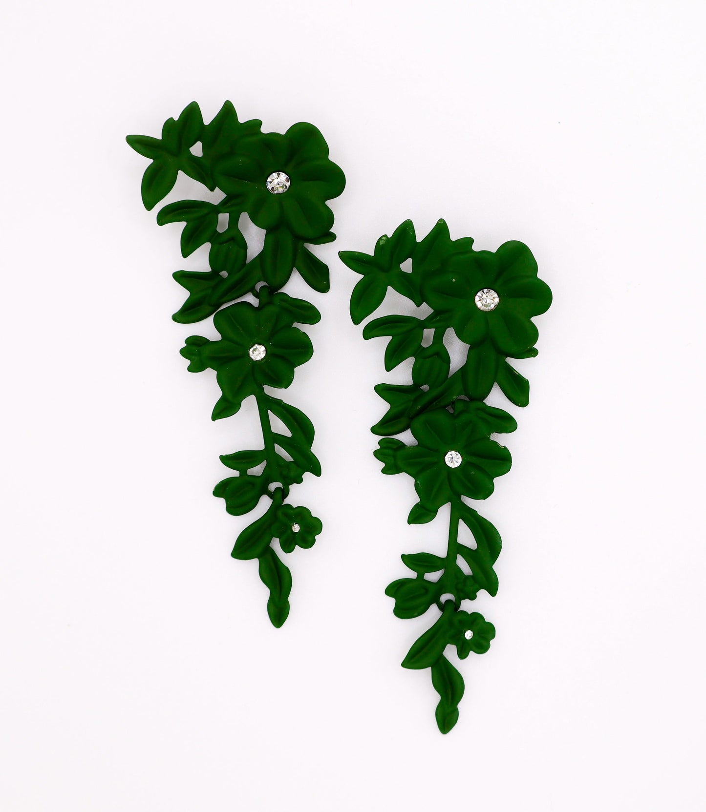 Blooming Glamour Earrings–Elegant Floral Statement