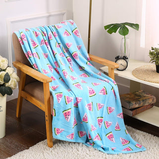 Soft Fleece Throw Blanket 50x60 – Lightweight Cozy Bed Couch Sofa Blanket for All Seasons
