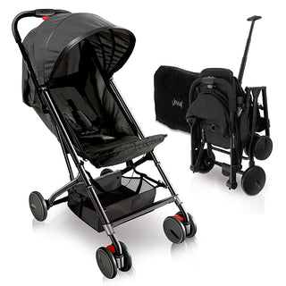 Jovial Portable Folding Lightweight Compact Baby Stroller with Travel Bag, Black