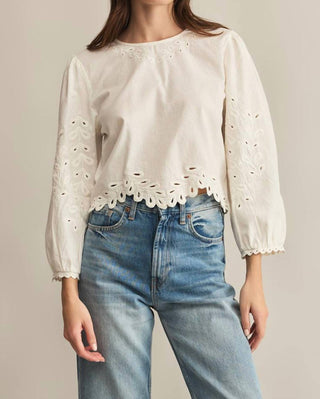 Z Supply - Ambroise Embroidered Linen Top