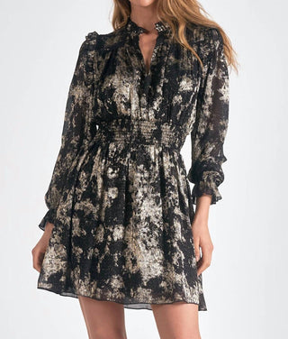 Elan - Long Sleeve V-neck Dress