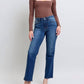 Judy Blue - Mid Rise Side Seam Detail Straight Jeans