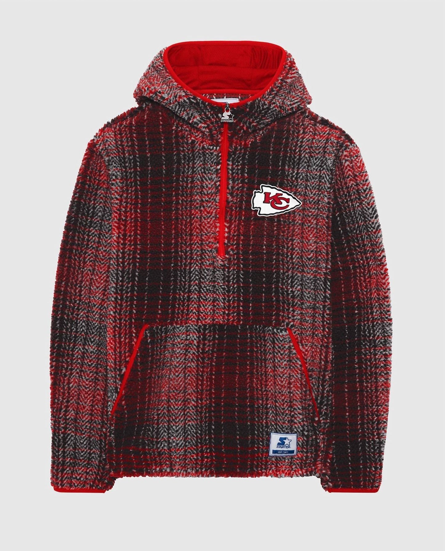 Starter - Men's Kansas City Chiefs Gus Sherpa Hooded Jacket