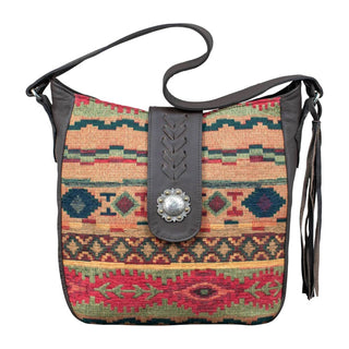 American West - Women's Hand Woven Santa Fe Tapestry Hobo Bag