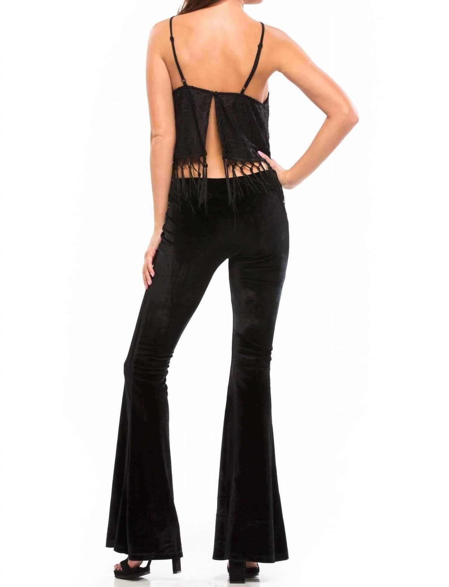 Wyldr - Amina Velvet Flare Pant