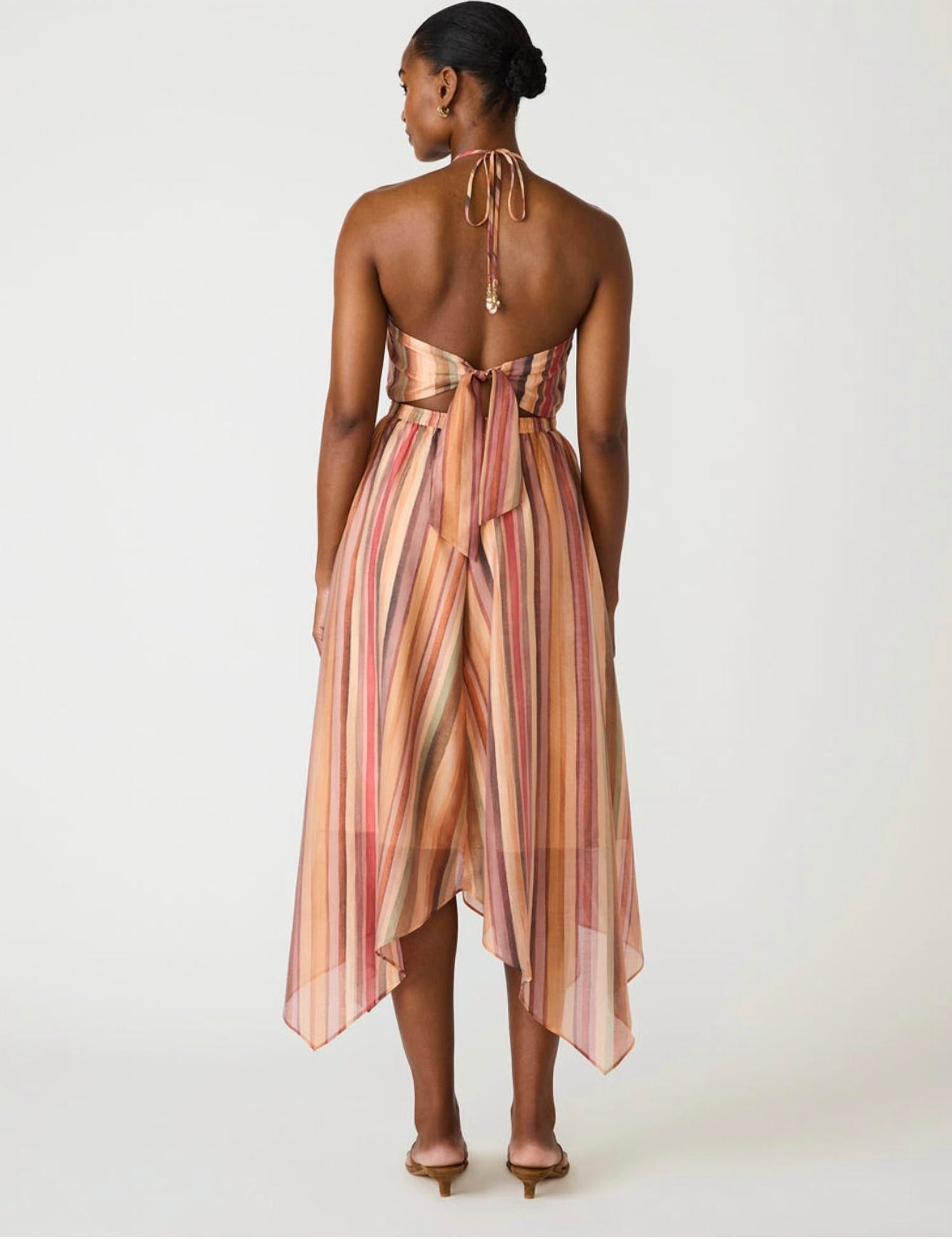 Steve Madden - Dalina Stripe Halter Dress
