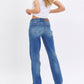 Judy Blue - Mid Rise Dad Jean With Release Hem