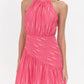 Adelyn Rae - Sophie Embroidered Halter Midi Dress