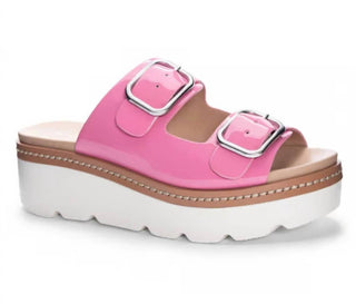 Chinese Laundry - Women's Buckled Platform Wedge Sandal