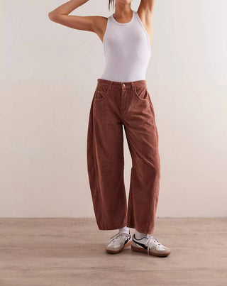 Free People - Good Luck Relaxed Fit Wide-leg Cord Pants